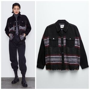 Zara wool denim jacket